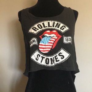 Forever 21 Rolling Stones crop top
